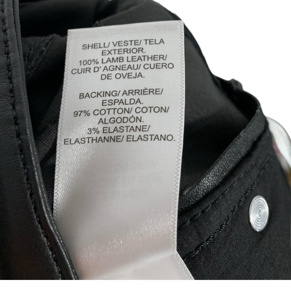 Lucky Brand Bridget Lamb Leather High Rise Pants Size 32 - Picture 10 of 10